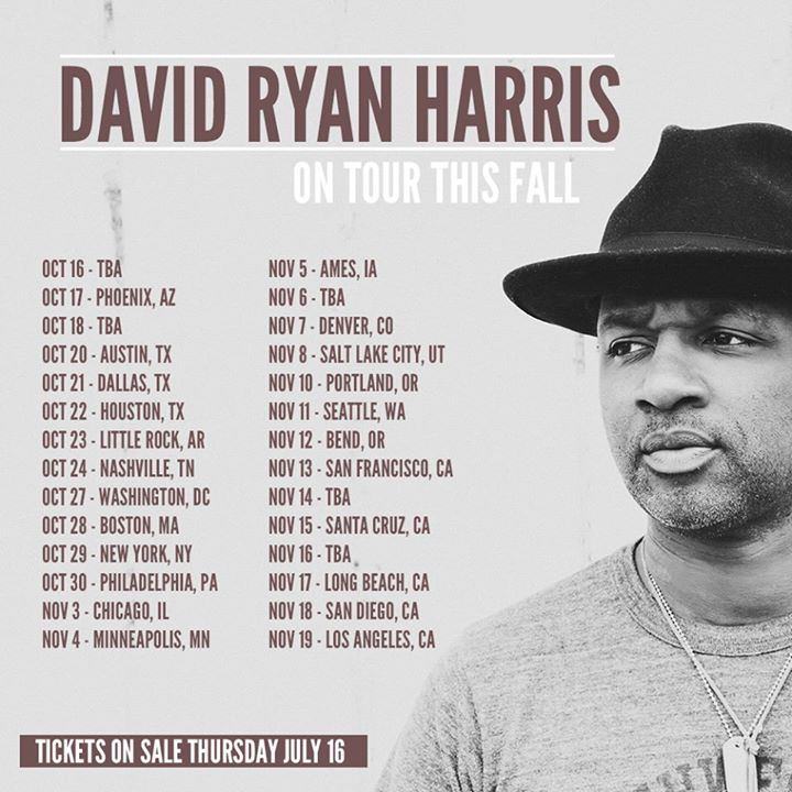 David Ryan Harris - 2015 Tour Poster