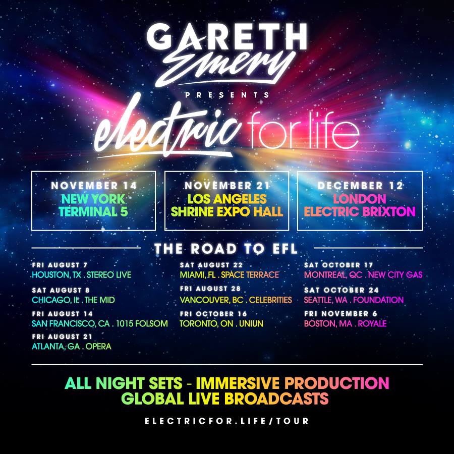 Gareth Emery - Road to Electric For Life - poster