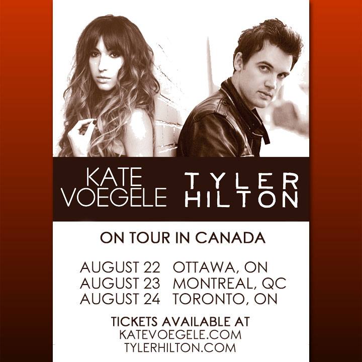 Kate Voegele:Tyler Hilton Canada Tour
