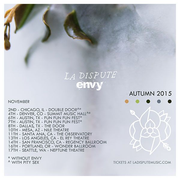 La Dispute - Autumn U.S. 2015 Tour