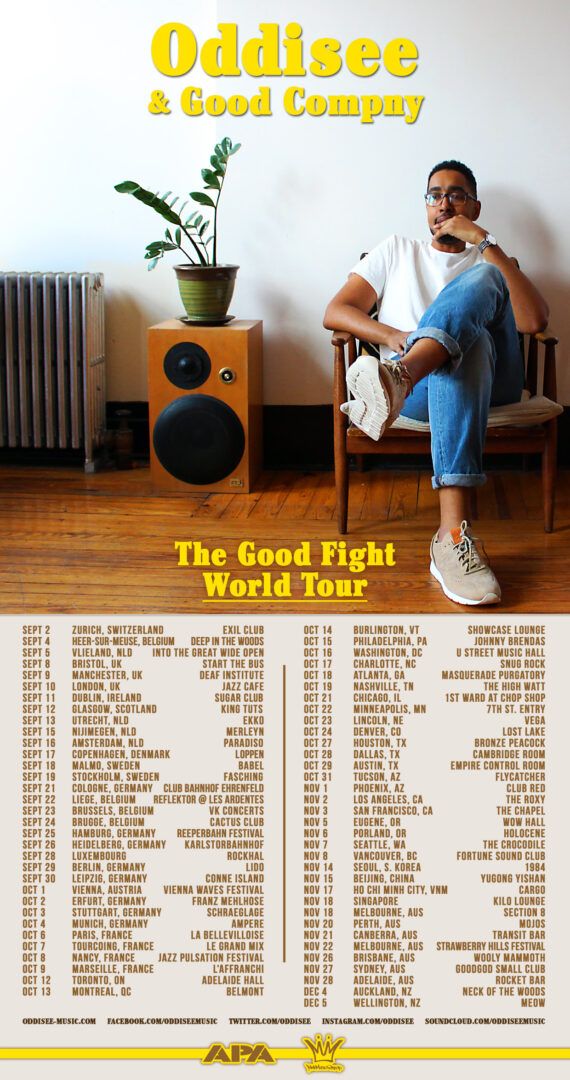 Oddisee - The Good Fight World Tour - Poster
