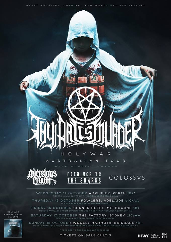 Thy Art Is Murder Australian Headliner