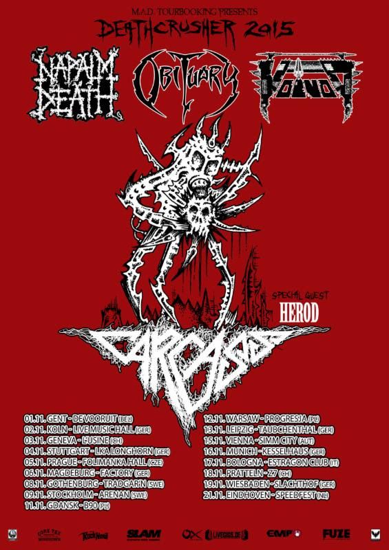 "Deathcrusher" tour - poster