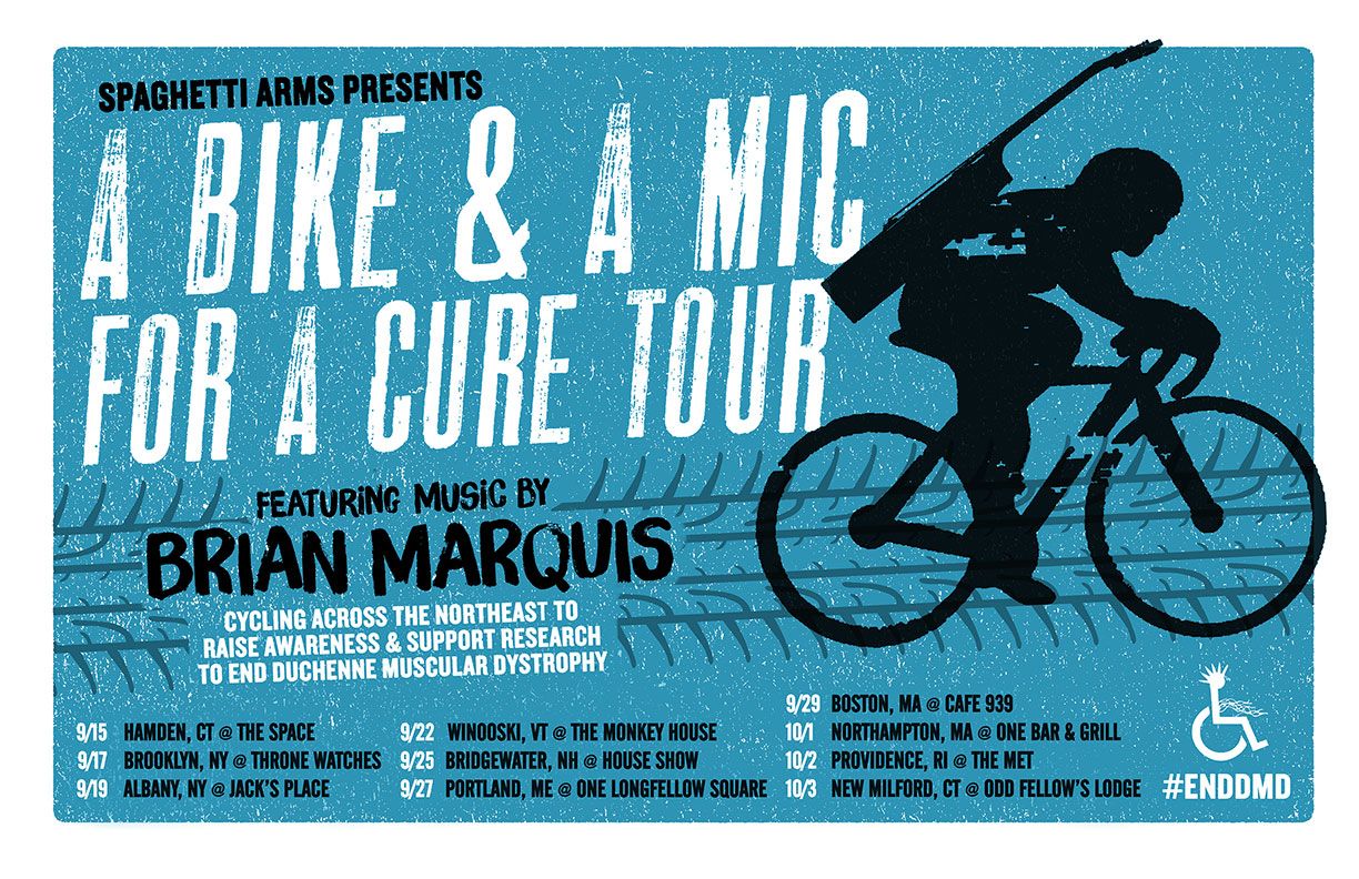 Brian Marquis - A Bike & A Mic For A Cure Tour - 2015 Tour Poster