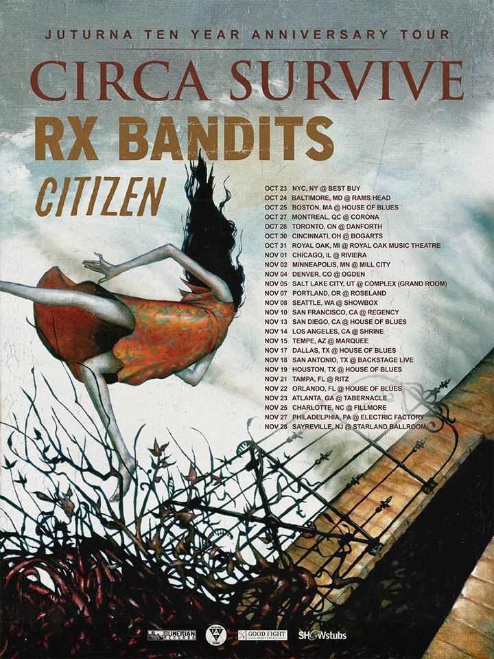 Circa Survive- Juturna 10 Year Anniversary Tour