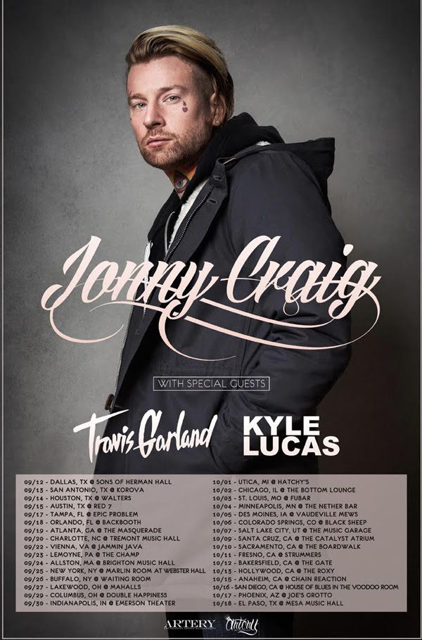 Johnny Craig - 2015 Tour Poster
