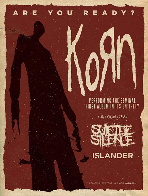 Korn - 20th Anniversary Tour 2015 - poster
