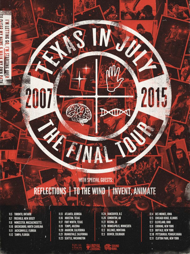 Texas in July - The Final Tour North America - 2015 Tour Poster