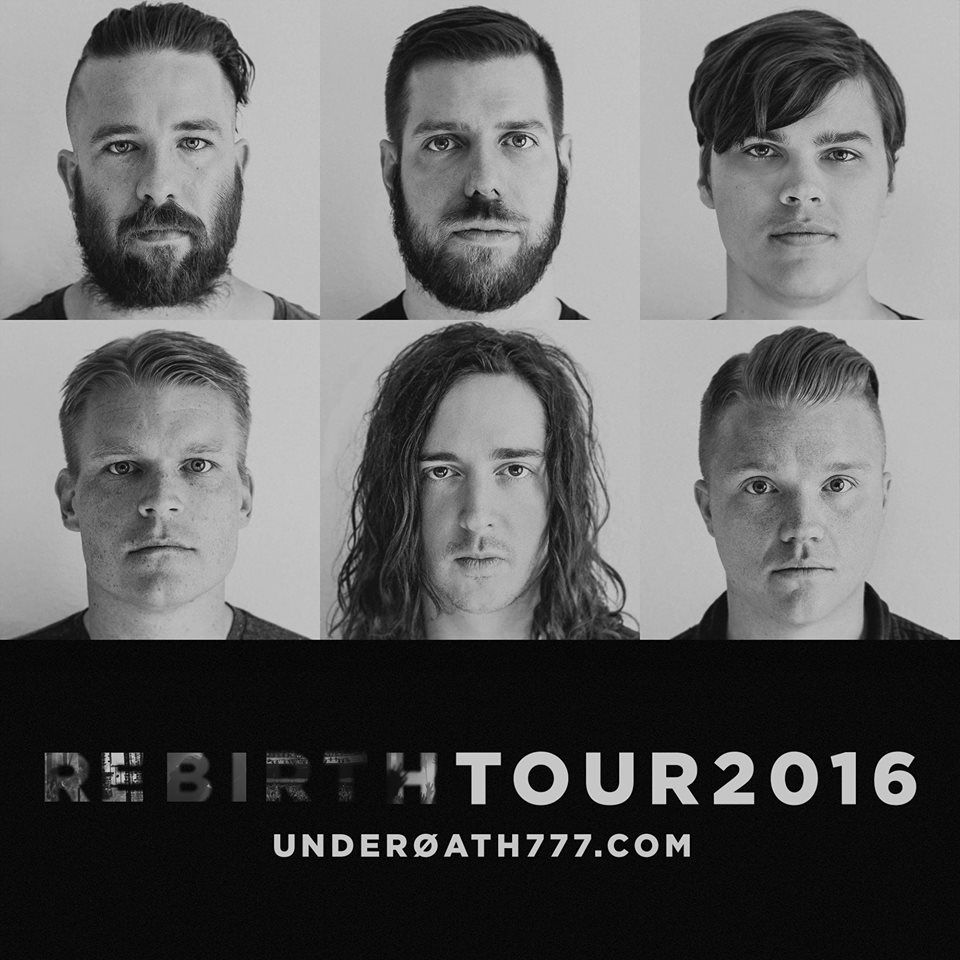Underoath - Rebirth Tour 2016 - poster