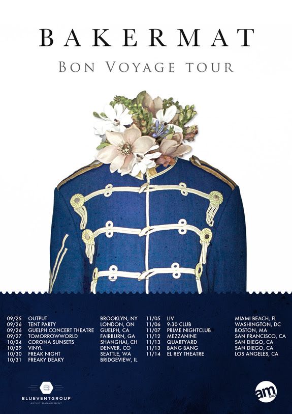 Bakermat - Bon Voyage Tour - poster
