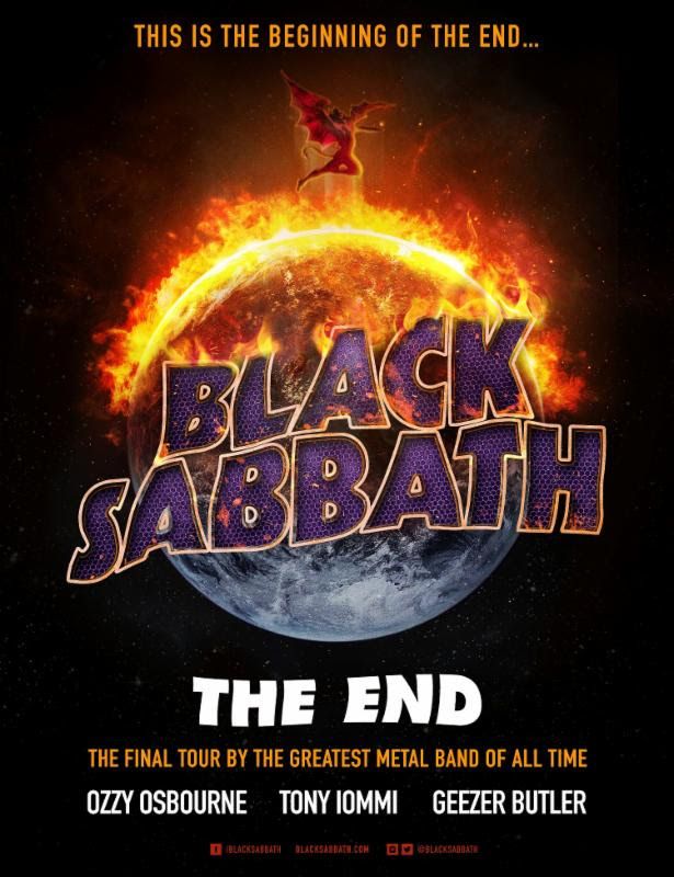 Black Sabbath - The End Farewell Tour 2016 - poster