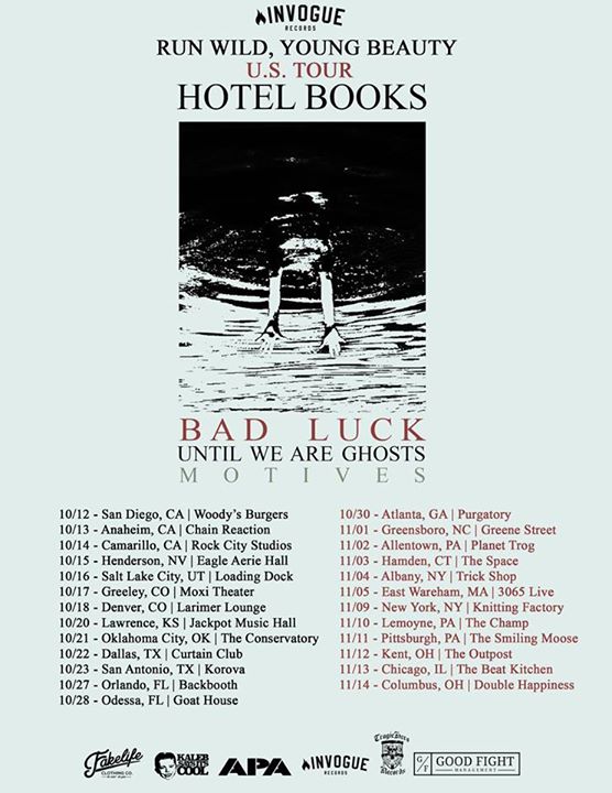 Hotel Books - Run Wild, Young Beauty - 2015 Tour Poster