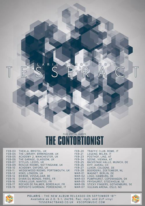 TesseracT - The Polaris European Tour - 2015 Tour Poster