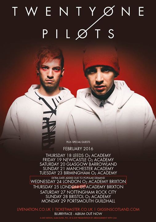 Twenty One Pilots - UK Tour