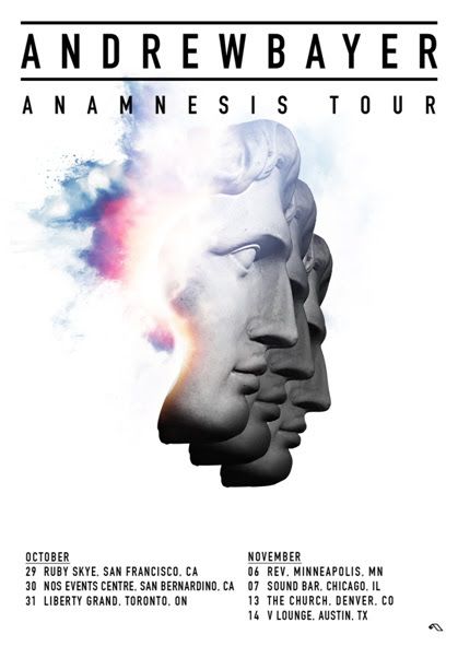 Andrew Bayer - Anamnesis Tour - 2015 Tour Poster