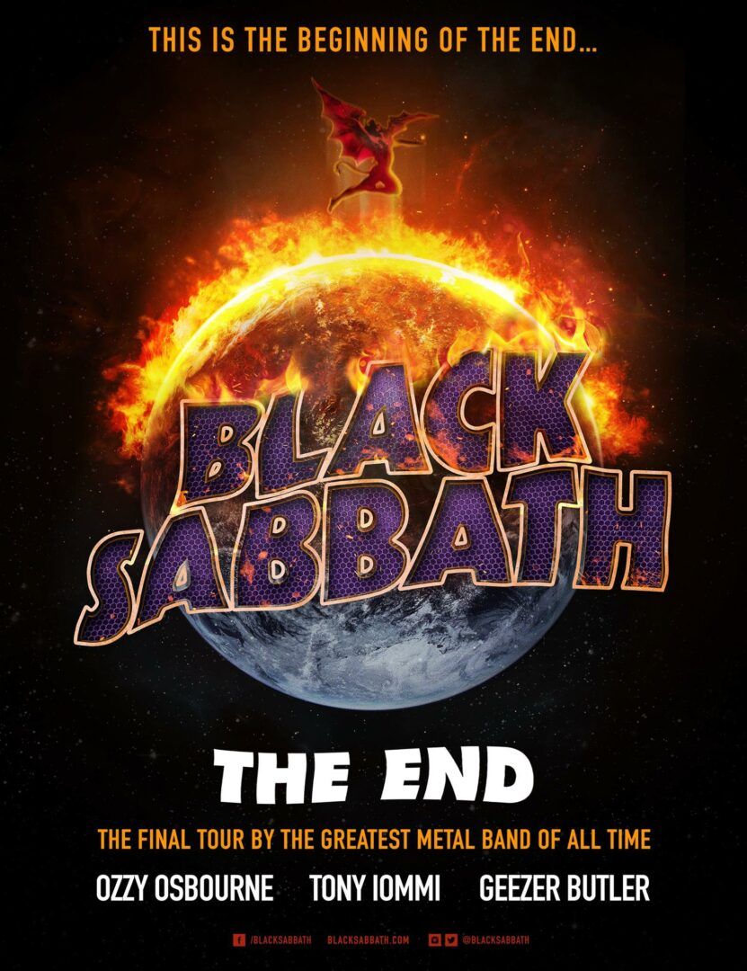 Black Sabbath - The End Tour - 2015 Tour Poster