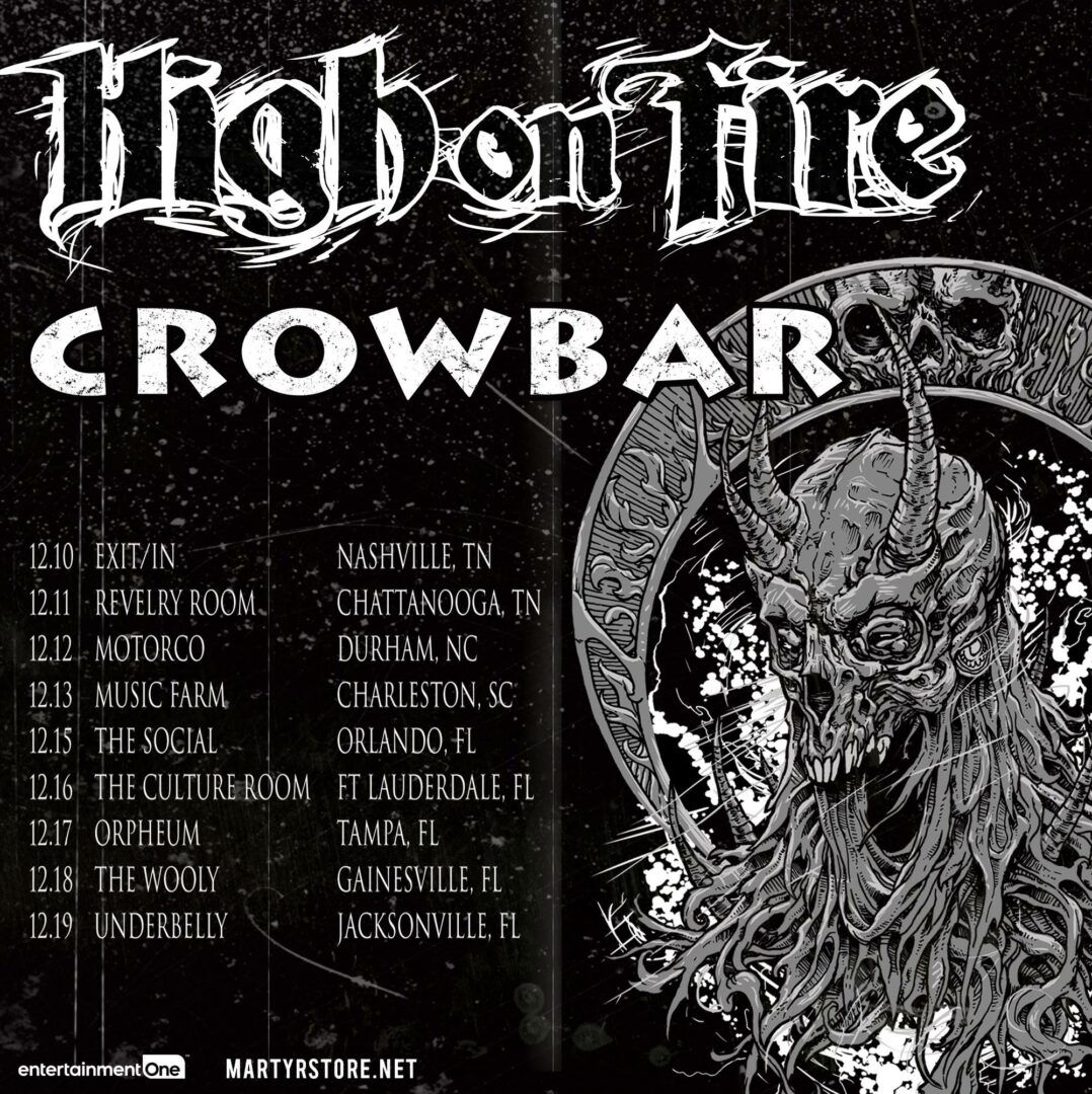 Crowbar - December U.S. Tour - 2015 Tour Poster