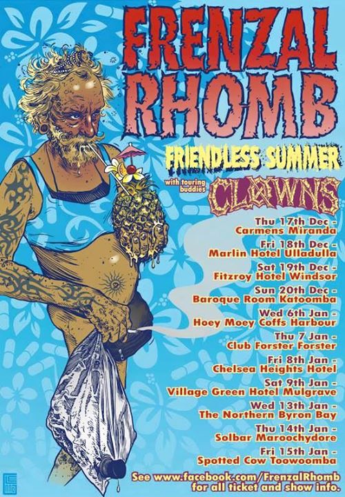 Frenzal Rhomb - Friendless Summer Tour - poster
