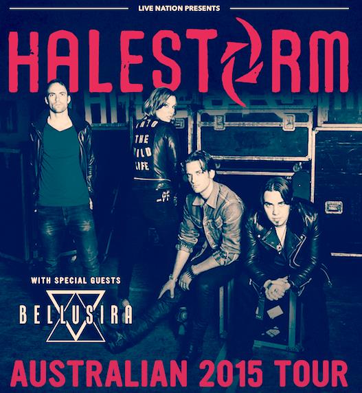 Halestorm - December Tour - 2015 Tour Poster