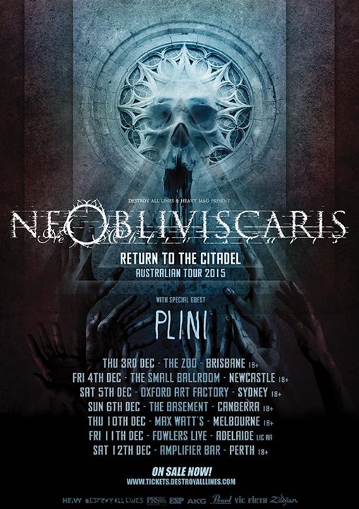 Ne Obliviscaris - Return to the Citadel Tour - 2015 Tour Poster