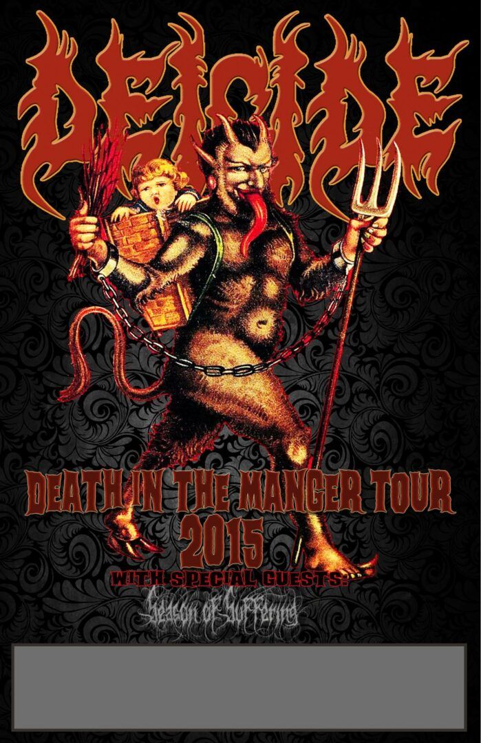Deicide - Death in the Manger Tour - 2015 Tour Poster