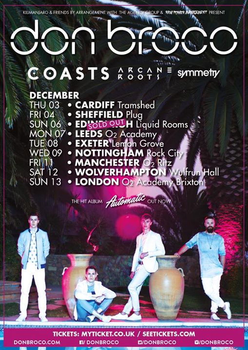 Don Broco - December 2015 UK Tour - poster