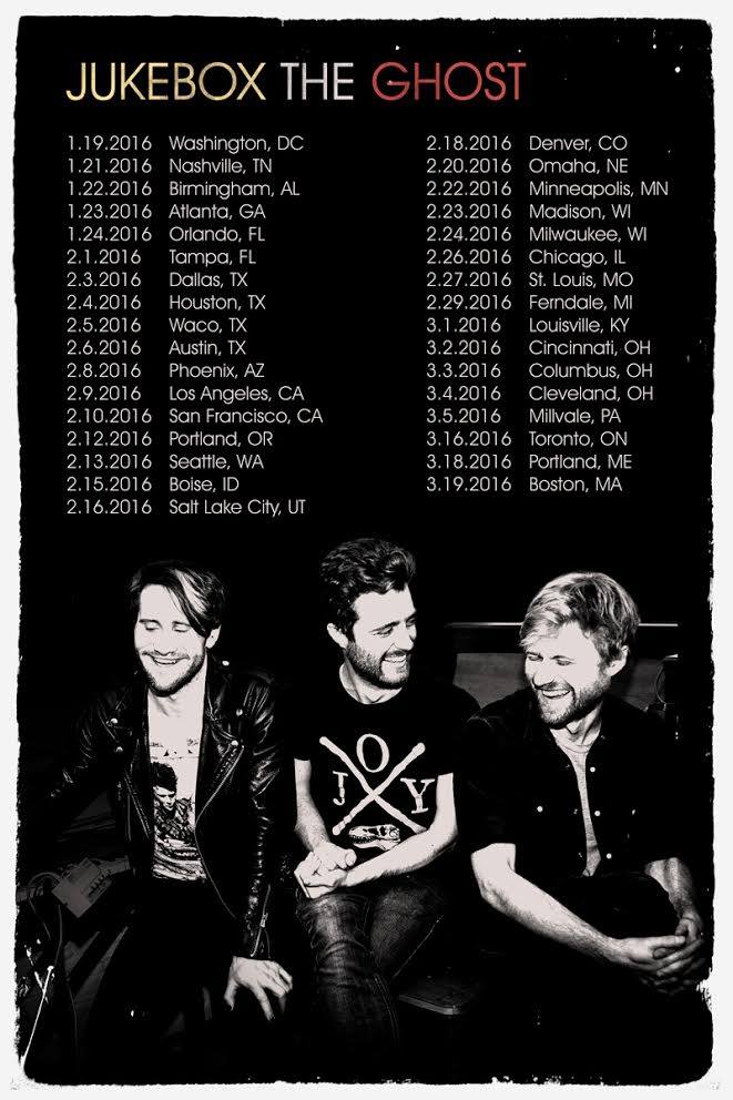 Jukebox the Ghost - North American Tour - 2016 Tour Poster