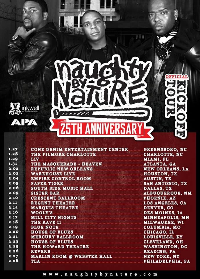 Naughty by Nature - 25th Anniversary Tour - Poster