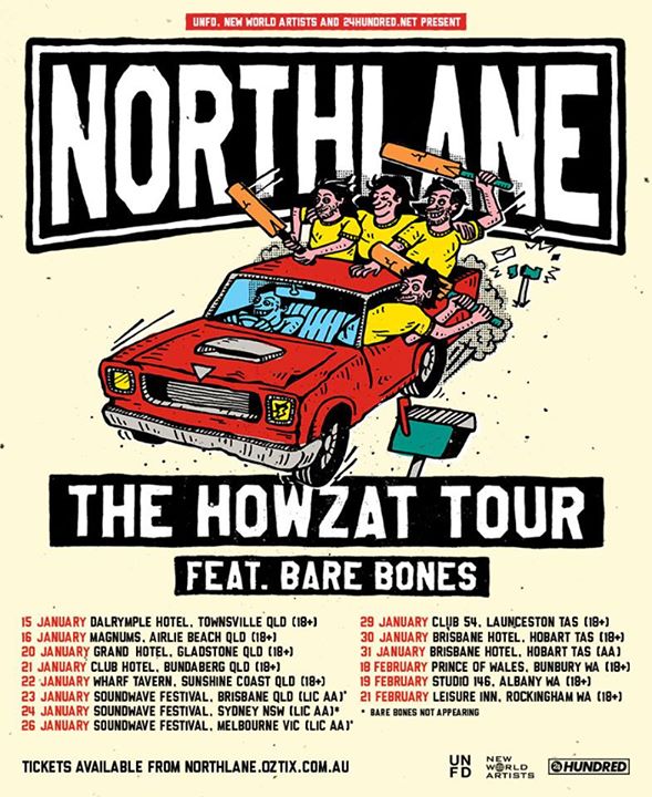 Northlane - The Howzat Tour - poster