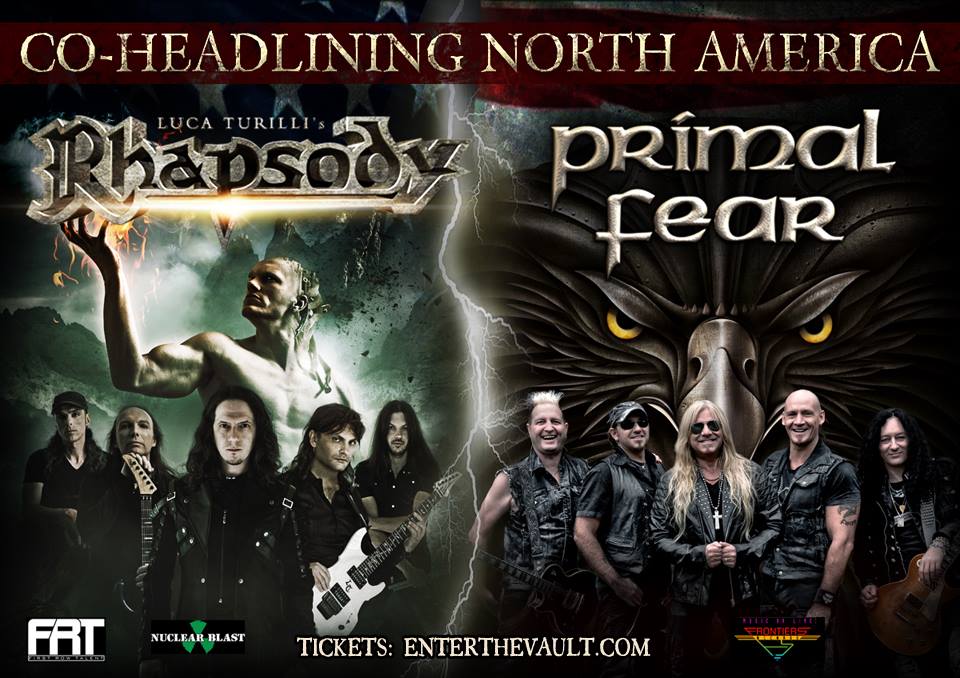 Primal Fear - Co-Headlining North American Tour - poster