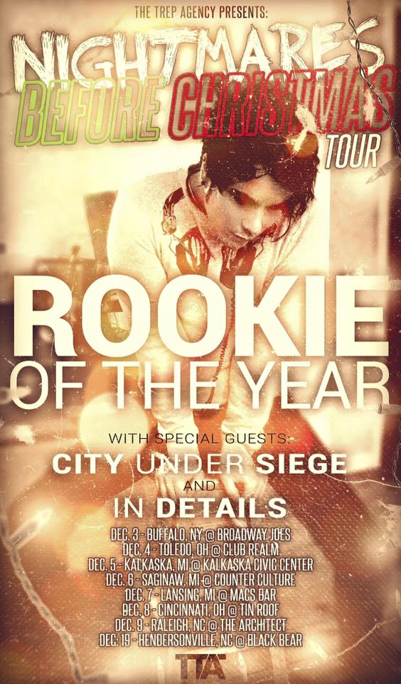 Rookie of the Year - Nightmares Before Christmas Tour - poster