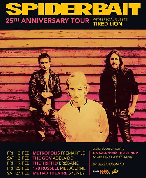 Spiderbait-2016 AU Tour-poster