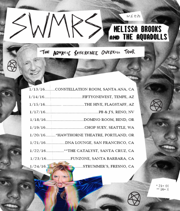 SWMRS-The Aquatic Reference Overkill Tour-poster