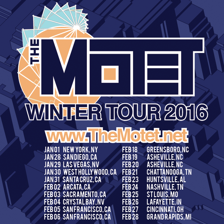 The Motet - Winter Tour 2016 - poster