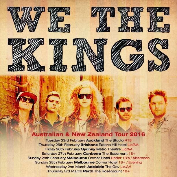 We The Kings - Australia:NZ Tour