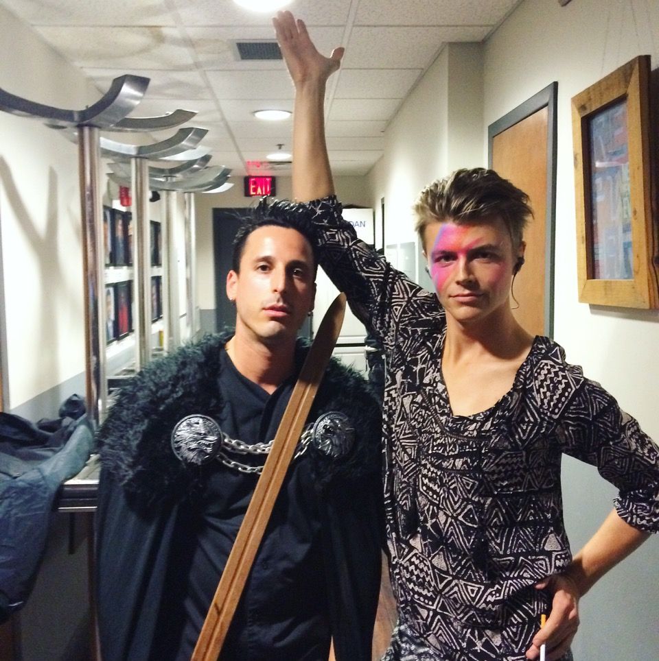 Leader of the nights watch and Bowie backstage