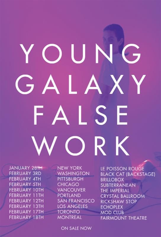 Young Galaxy - Expanded North American Tour - poster