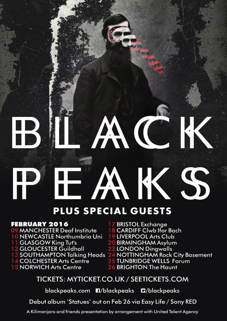 Black Peaks - UK Tour - poster
