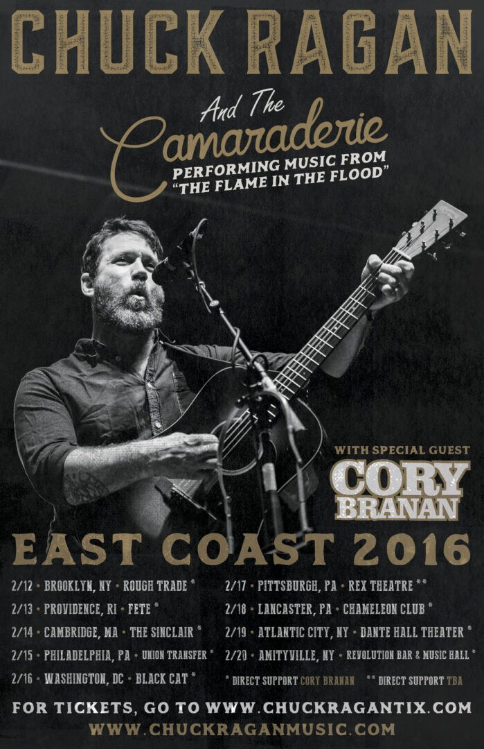 Chuck Ragan - East Coast Tour - 2016 Tour Poster