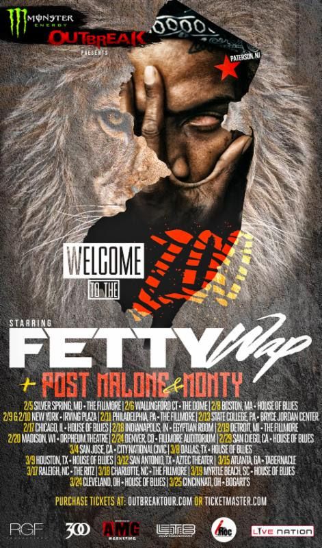 Fetty Wap-Welcome To The Zoo tour-poster