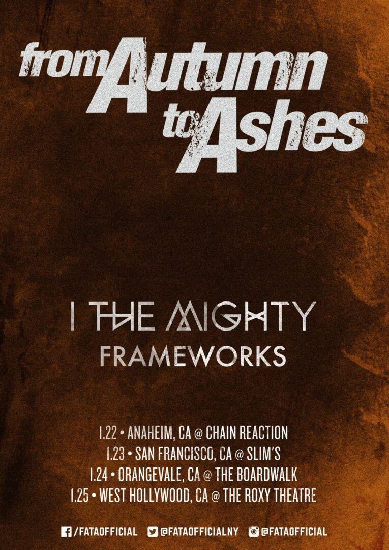 From Autumn To Ashes - Mini U.S. Tour - poster