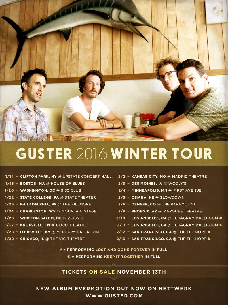 Guster - Winter 2016 Tour - poster