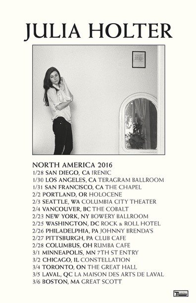 Julia Holter - North American Tour - 2016