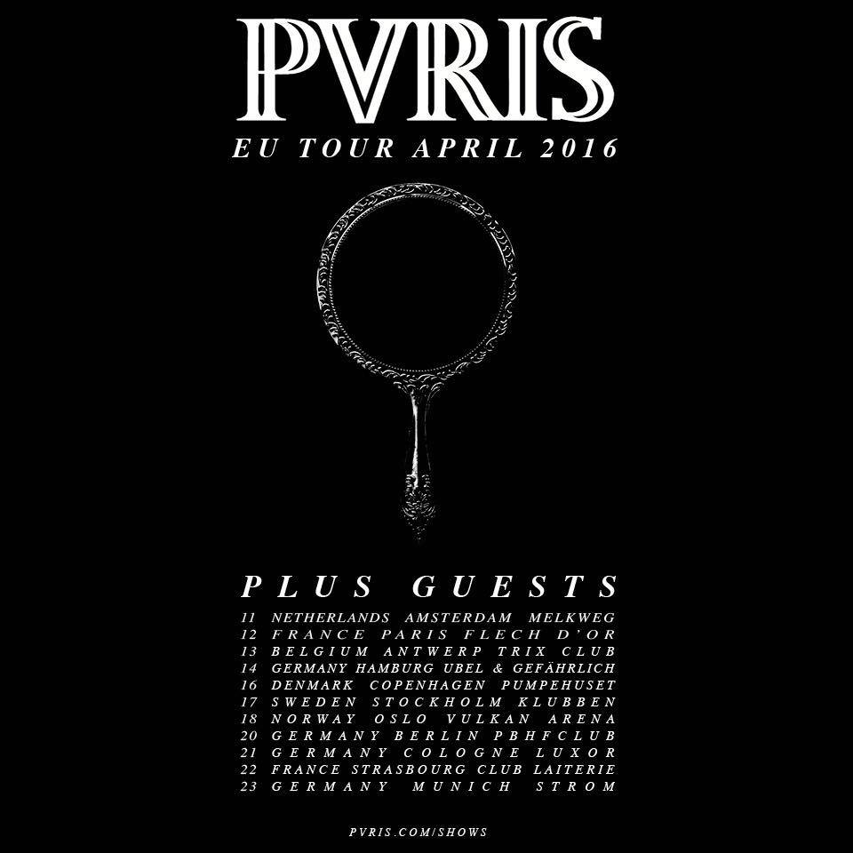 PVRIS - European Tour 2016 - poster