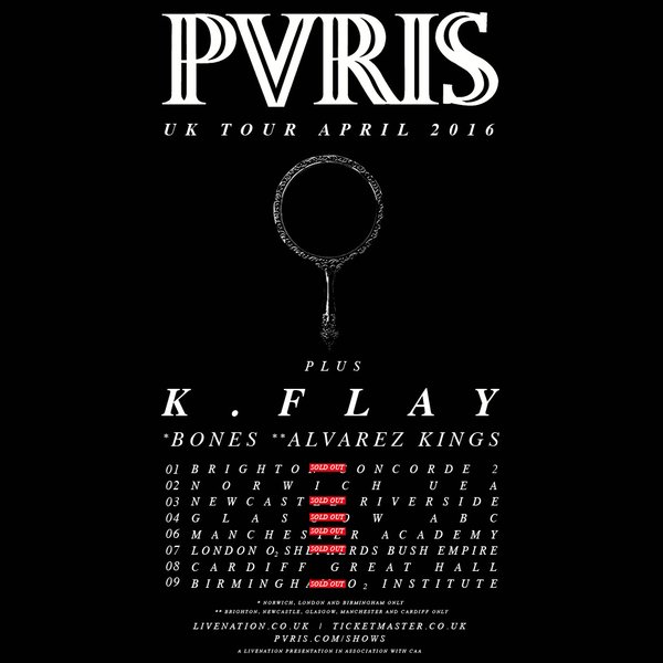 PVRIS - UK Headline Tour - poster