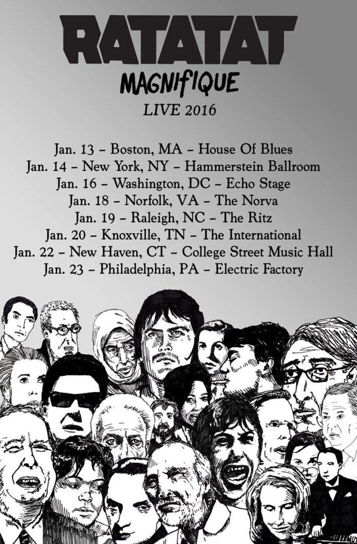 Ratatat - Magnifique U.S. Tour - 2016 Tour Poster