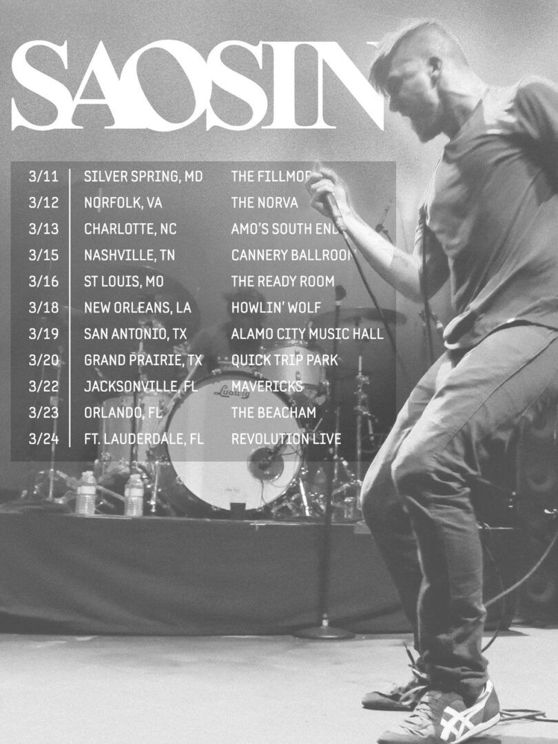 Saosin - Spring Tour - poster