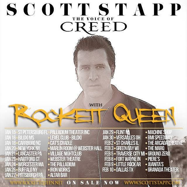 Scott Stapp - U.S. Tour 2016 - poster