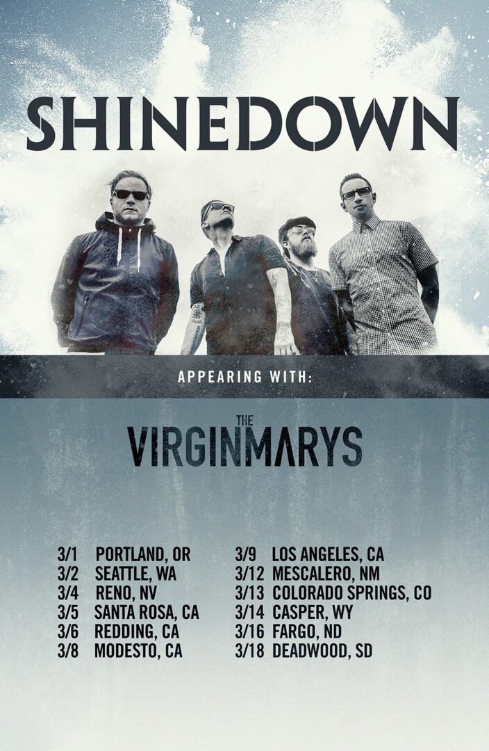 Shinedown - U.S. Spring Tour - poster