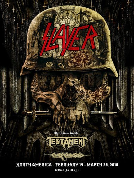 Slayer - North American Tour - 2016 Tour Poster